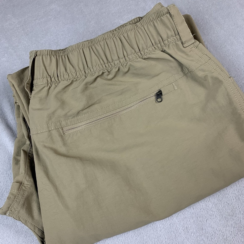 North Face Convertible Pants Mens XL Beige Zip Off Hiking Outdoor Nylon Pockets
